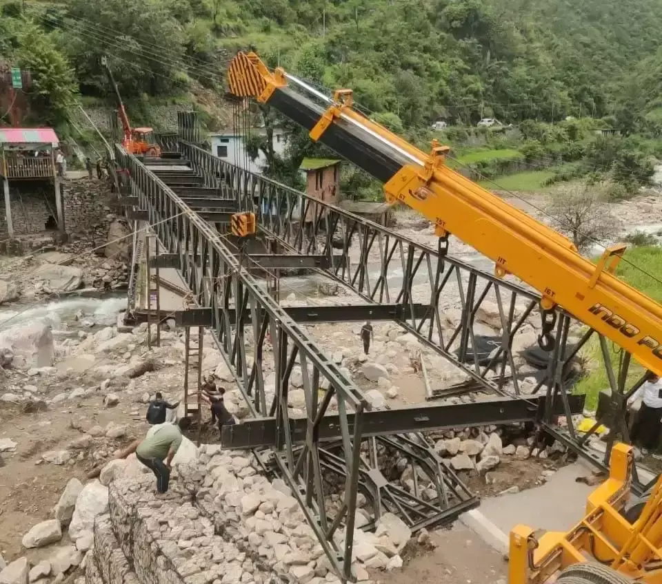 Pauri Garhwal: कलगड़ी में बैली ब्रिज बनने से सुगम होगा सफर Pauri Garhwal: कलगड़ी में बैली ब्रिज बनने से सुगम होगा सफर