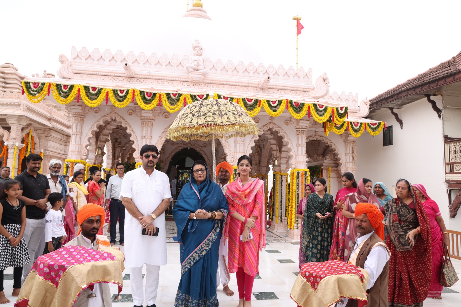 विसामणबापू के मंदिर में Janmashtami पर ध्वजारोहण और भव्य उत्सव