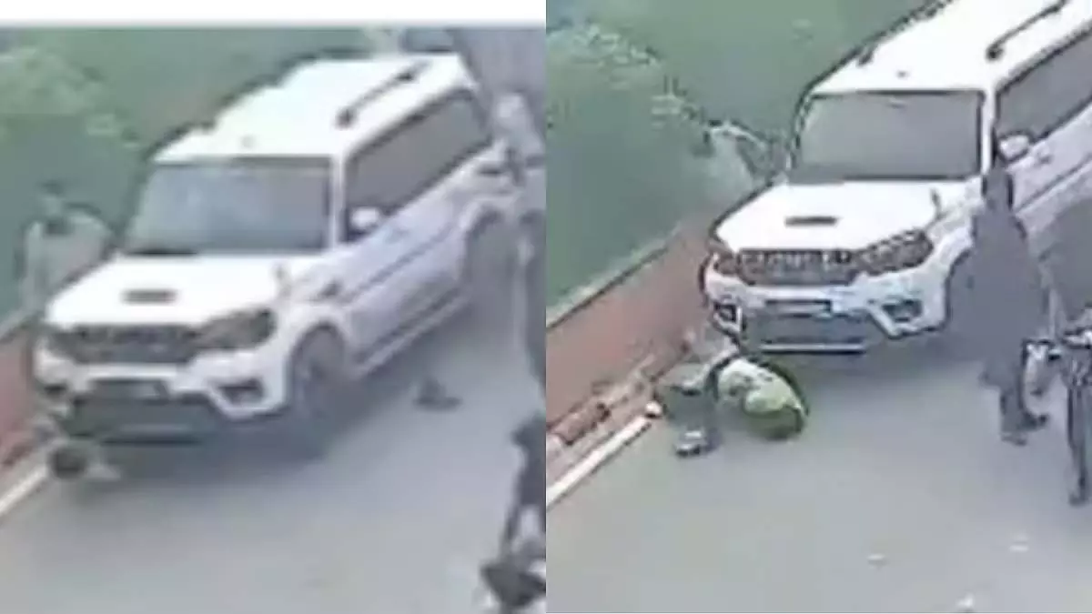 Jaipur: रोड रेज की घटना के बाद स्कॉर्पियो से कुचलकर व्यक्ति की मौत Jaipur: रोड रेज की घटना के बाद स्कॉर्पियो से कुचलकर व्यक्ति की मौत
