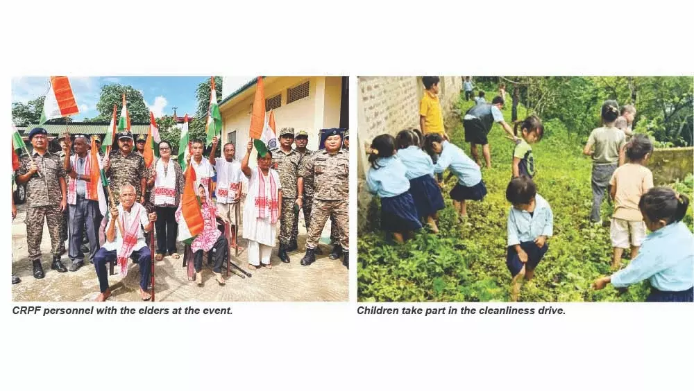 CRPF, पीएचईडी हर घर तिरंगा, स्वच्छता अभियान में शामिल हुए CRPF, पीएचईडी हर घर तिरंगा, स्वच्छता अभियान में शामिल हुए
