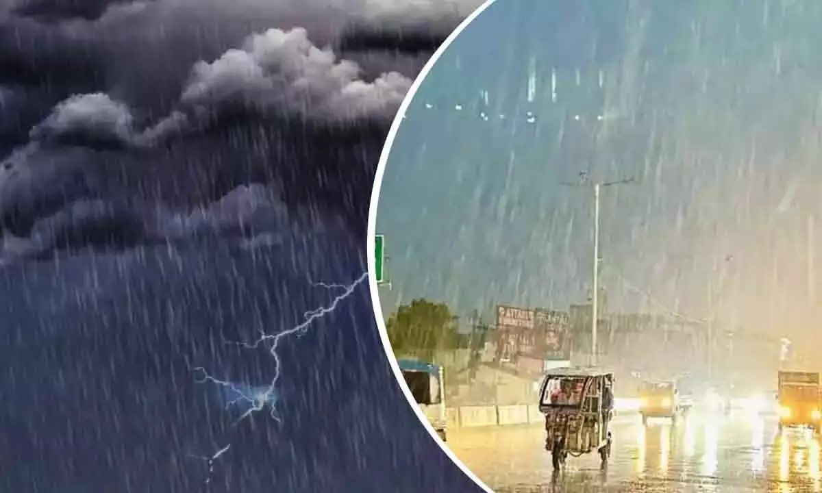 Andhra: दबाव के कारण तटीय आंध्र और रायलसीमा में भारी बारिश की संभावना