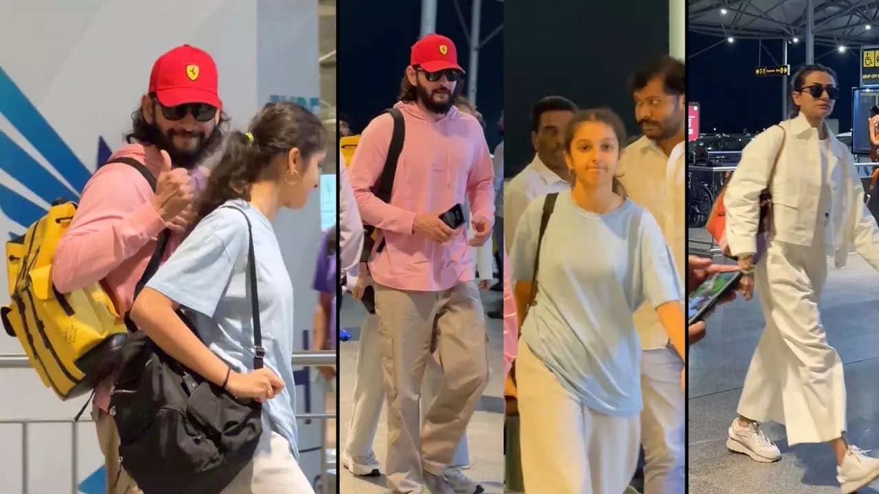 Mahesh Babu और पत्नी नम्रता शिरोडकर ने एयरपोर्ट पर स्टाइल में तस्वीरें खिंचवाईं Mahesh Babu और पत्नी नम्रता शिरोडकर ने एयरपोर्ट पर स्टाइल में तस्वीरें खिंचवाईं