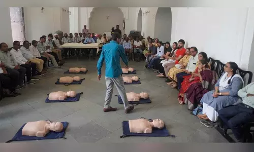 फ्रीमेसन्स लॉज कीज़ ने हैदराबाद में CPR प्रशिक्षण कार्यक्रम का आयोजन किया फ्रीमेसन्स लॉज कीज़ ने हैदराबाद में CPR प्रशिक्षण कार्यक्रम का आयोजन किया