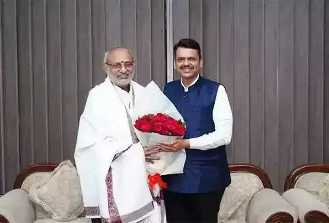 Mumbai: राज्यपाल की उपराष्ट्रपति पद की उम्मीदवारी पर मुख्यमंत्री ने जताया हर्ष Mumbai: राज्यपाल की उपराष्ट्रपति पद की उम्मीदवारी पर मुख्यमंत्री ने जताया हर्ष