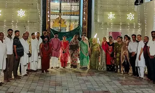 Hisar: तिरुपति धाम में गोपुरम प्राण प्रतिष्ठा का विधि विधान से आयोजन Hisar: तिरुपति धाम में गोपुरम प्राण प्रतिष्ठा का विधि विधान से आयोजन