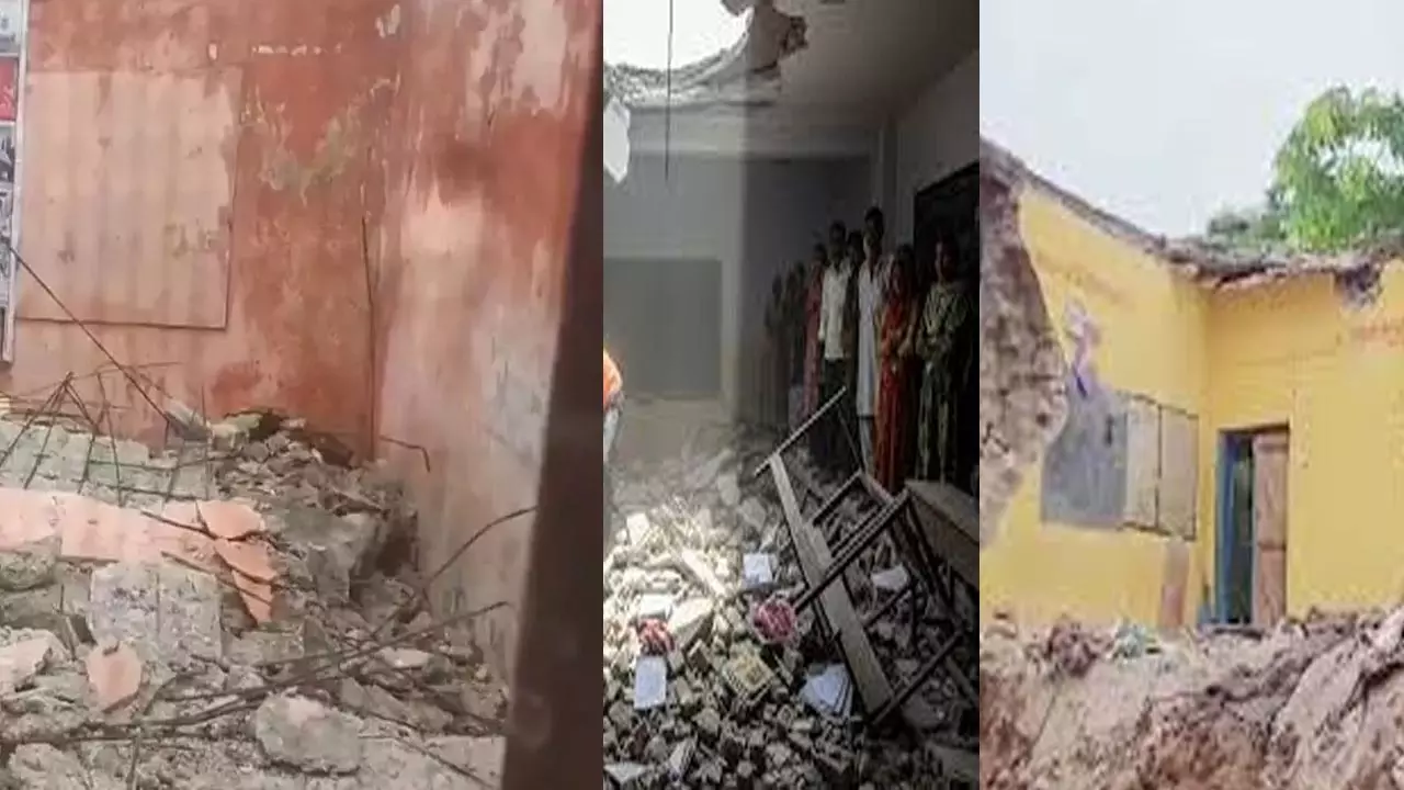 टोंक के ककोड़ बालिका विद्यालय में छत गिरने से हड़कंप, कोई हताहत नहीं टोंक के ककोड़ बालिका विद्यालय में छत गिरने से हड़कंप, कोई हताहत नहीं