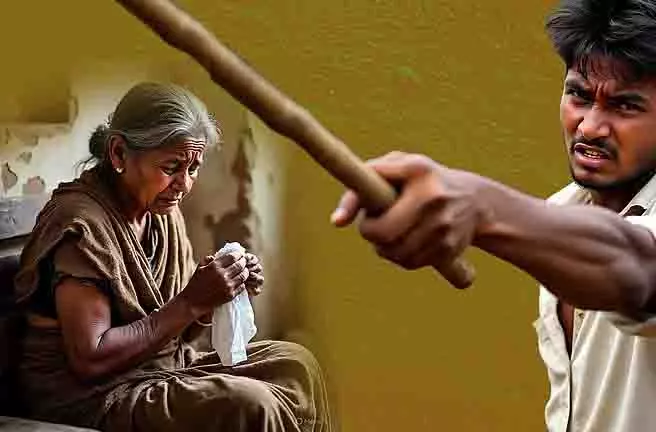 बेटे और बहू पर बुजुर्ग मां को दिन-प्रतिदिन बेरहमी से प्रताड़ित करने का आरोप बेटे और बहू पर बुजुर्ग मां को दिन-प्रतिदिन बेरहमी से प्रताड़ित करने का आरोप