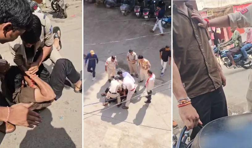 करेली में व्यापारी-पुलिस झड़प, वीडियो वायरल होने पर बढ़ा तनाव करेली में व्यापारी-पुलिस झड़प, वीडियो वायरल होने पर बढ़ा तनाव