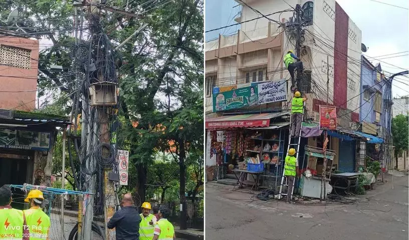 हैदराबाद में TGSPDCL की केबल कटाई से शहर में व्यापक इंटरनेट-टीवी अवरोध हैदराबाद में TGSPDCL की केबल कटाई से शहर में व्यापक इंटरनेट-टीवी अवरोध