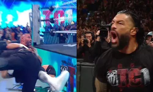 Roman Reigns : ब्रॉन ब्रेकर को स्पीयर्स किया, जे उसो ने जीत दिलाई Roman Reigns : ब्रॉन ब्रेकर को स्पीयर्स किया, जे उसो ने जीत दिलाई