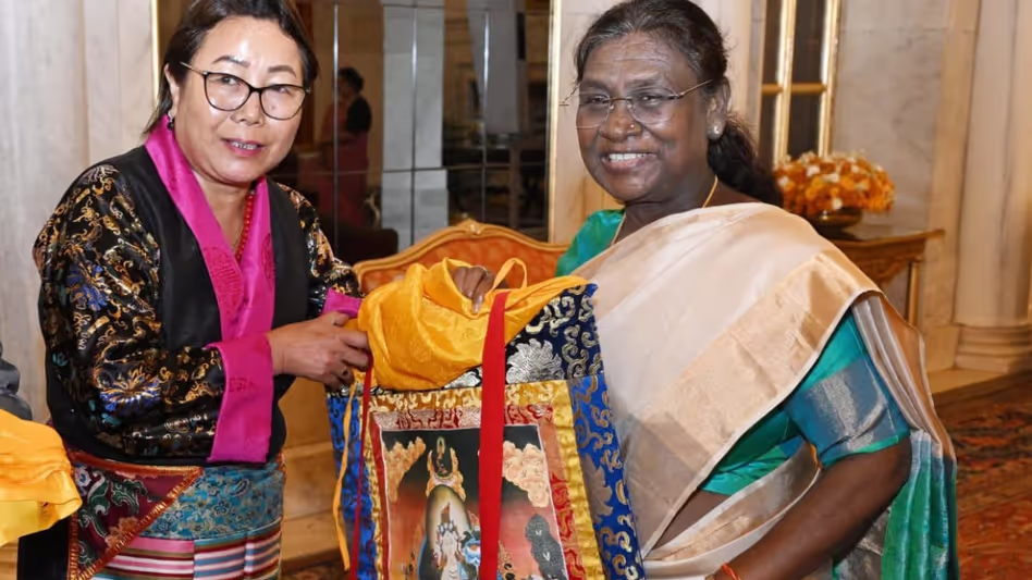 Sikkim  नेता राष्ट्रपति भवन के आदि कर्मयोगी अभियान में राज्य का प्रतिनिधित्व करते