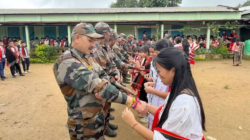 Nagaland :  एआर ने तेनिंग में रक्षाबंधन मनाया