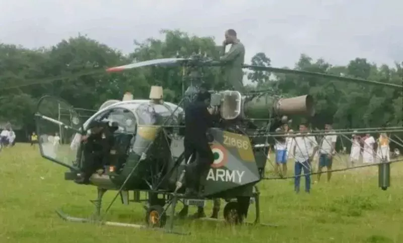 Assam: भारतीय सेना के चीता हेलीकॉप्टर ने तिनसुकिया में एहतियातन लैंडिंग की