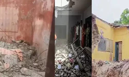 टोंक के ककोड़ बालिका विद्यालय में छत गिरने से हड़कंप, कोई हताहत नहीं टोंक के ककोड़ बालिका विद्यालय में छत गिरने से हड़कंप, कोई हताहत नहीं