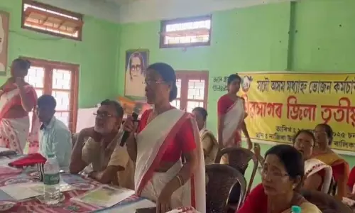 Sivasagar में मिड-डे मील वर्कर्स यूनियन का तीसरा द्विवार्षिक सम्मेलन