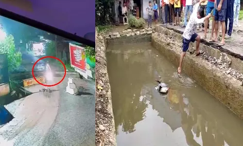 मौत का LIVE VIDEO, अधूरे पुल पर हादसा, युवक की मौत