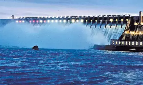 Andhra : नागार्जुनसागर में भारी बाढ़