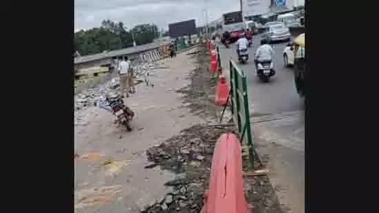 Bengaluru: नए हेब्बल फ्लाईओवर लूप का काम शुरू, शहर की ओर यातायात धीमा Bengaluru: नए हेब्बल फ्लाईओवर लूप का काम शुरू, शहर की ओर यातायात धीमा