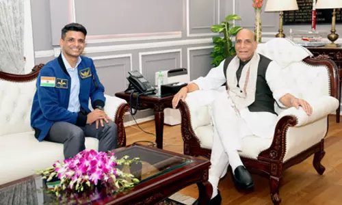 राजनाथ सिंह और शुभांशु शुक्ला के बीच हुई गगनयान मिशन पर चर्चा, कहा- उनकी उपलब्धियों पर देश को गर्व