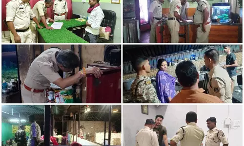 दो ढाबा संचालक जेल भेजे गए, पुलिस की रेड के दौरान शराब जब्त