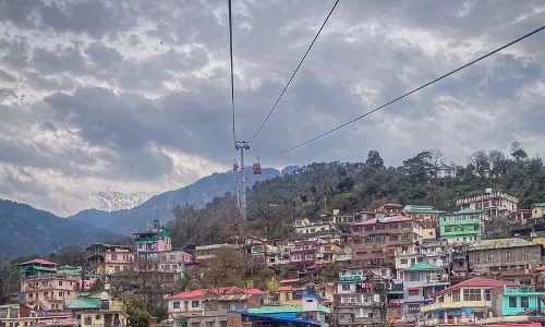 भारी भूस्खलन के कारण Dharamshala स्काईवे रोपवे का संचालन अस्थायी रूप से स्थगित