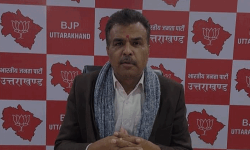 Dehradun: सुरेश जोशी का कांग्रेस पर तीखा हमला Dehradun: सुरेश जोशी का कांग्रेस पर तीखा हमला