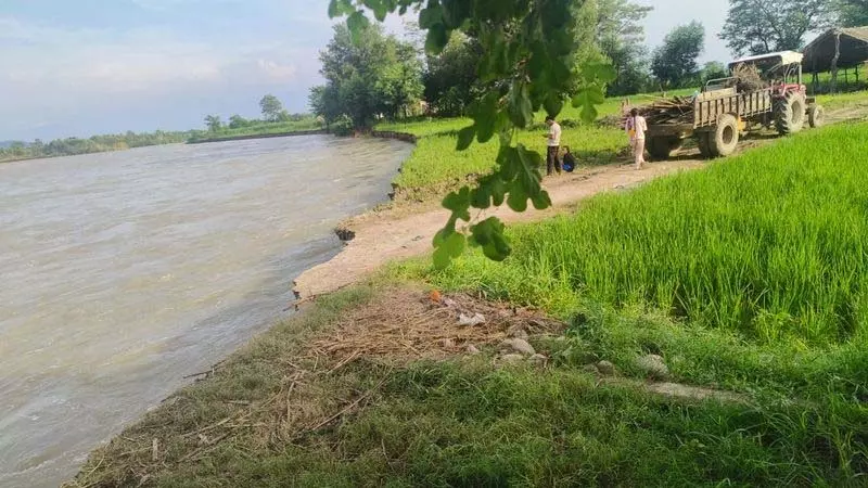 पौंग बांध से पानी छोड़े जाने से Fatehpur और इंदौरा में तबाही पौंग बांध से पानी छोड़े जाने से Fatehpur और इंदौरा में तबाही