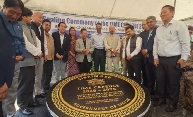 Sikkim CM ने ‘टाइम कैप्सूल 2025-2075’ को सील कर राज्य की विरासत को सुरक्षित किया