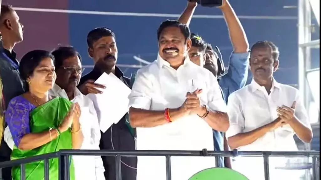 Tamil Nadu : एडप्पादी पलानीस्वामी का चौथा चरण का चुनावी दौरा 1 सितंबर से शुरू होगा Tamil Nadu : एडप्पादी पलानीस्वामी का चौथा चरण का चुनावी दौरा 1 सितंबर से शुरू होगा