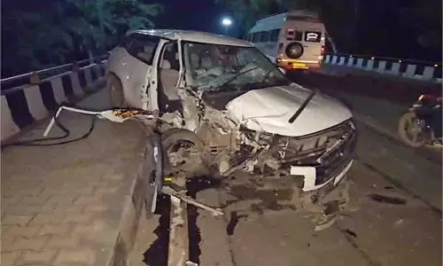 Karnal: कार व ट्रैक्टर ट्राली में भिड़त,एक व्यक्ति घायल