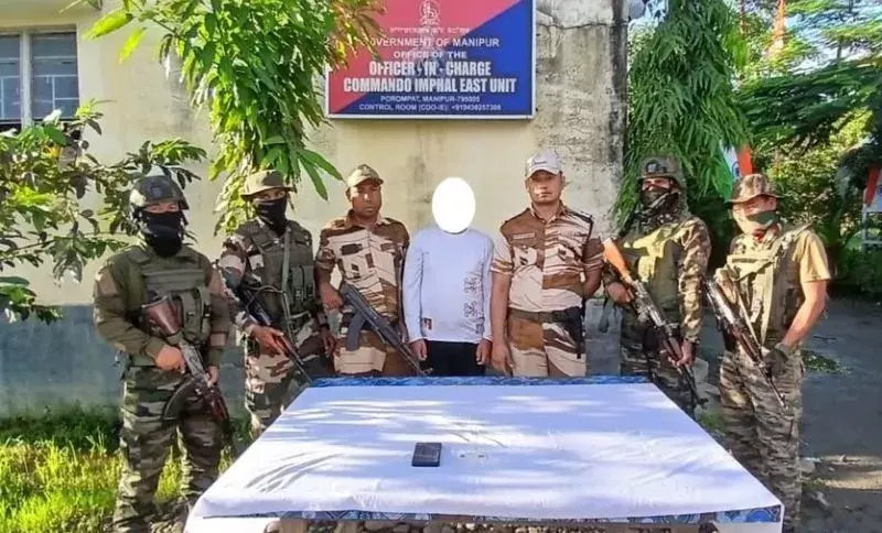 Manipur: इम्फाल में जबरन वसूली के आरोप में केसीपी-टी कैडर गिरफ्तार