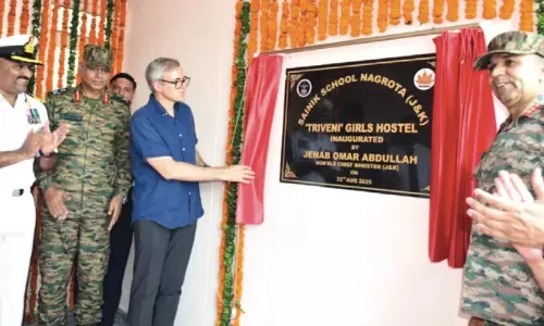 CM Omar अब्दुल्ला ने सैनिक स्कूल नगरोटा में बालिका छात्रावास का उद्घाटन किया CM Omar अब्दुल्ला ने सैनिक स्कूल नगरोटा में बालिका छात्रावास का उद्घाटन किया