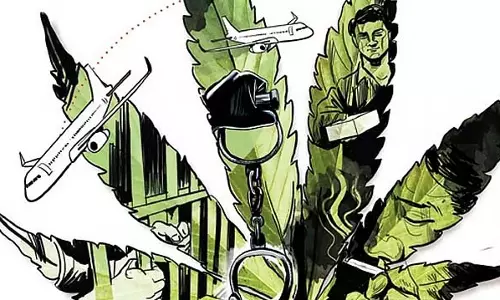 पुलिस ने ड्रग रैकेट का भंडाफोड़ किया; 43 किलोग्राम गांजा जब्त, छह गिरफ्तार