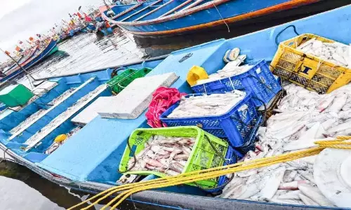 Kerala : तेज रोशनी में मछली पकड़ते पकड़े गए मछुआरे, नावें जब्त