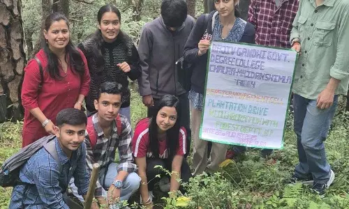Himachal Pradesh: कोटशेरा के छात्रों ने पौधे लगाए Himachal Pradesh: कोटशेरा के छात्रों ने पौधे लगाए