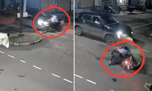 खंडवा में कार-बाइक भिड़ंत, बाइक सवार की टांग बुरी तरह टूटी खंडवा में कार-बाइक भिड़ंत, बाइक सवार की टांग बुरी तरह टूटी