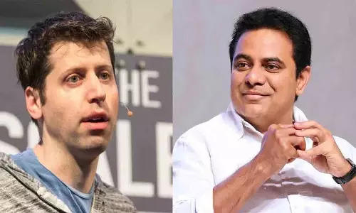 KTR ने ओपन एआई के सीईओ सैम ऑल्टमैन को आमंत्रित किया KTR ने ओपन एआई के सीईओ सैम ऑल्टमैन को आमंत्रित किया