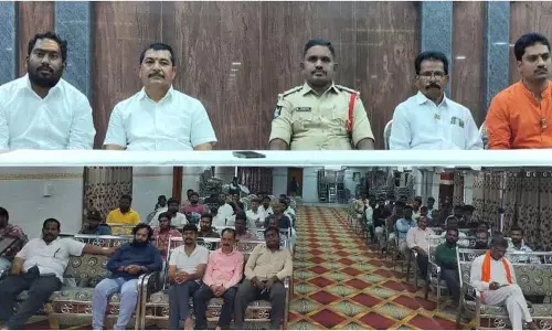 विनायक चविथि के मद्देनजर श्रीशैलम पुलिस के प्रमुख निर्देश विनायक चविथि के मद्देनजर श्रीशैलम पुलिस के प्रमुख निर्देश
