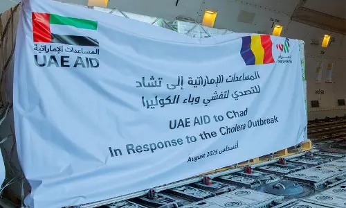 Cholera crisis: UAE ने चाड को भेजी 30 टन आपातकालीन चिकित्सा सहायता