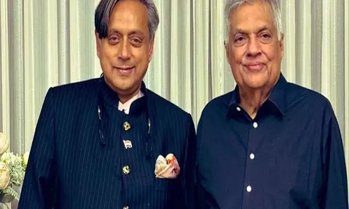 थरूर ने विक्रमसिंघे की गिरफ्तारी पर जताई चिंता, प्रतिशोध की राजनीति छोड़ने का आह्वान
