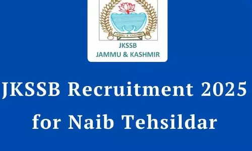 J&K: 75 नायब तहसीलदार पदों पर भर्ती के लिए 6.43 करोड़ से ज्यादा शुल्क वसूला गया J&K: 75 नायब तहसीलदार पदों पर भर्ती के लिए 6.43 करोड़ से ज्यादा शुल्क वसूला गया