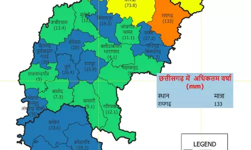 प्रदेश में अब तक 815.1 मिमी औसत वर्षा दर्ज