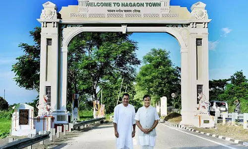 CM हिमंत बिस्वा सरमा ने नागांव का दौरा किया, मेहराब और प्रतिमा का उद्घाटन किया