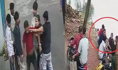 शिक्षक की पिटाई के आरोप में युवती गिरफ्तार, मां ने दर्ज कराई जवाबी शिकायत