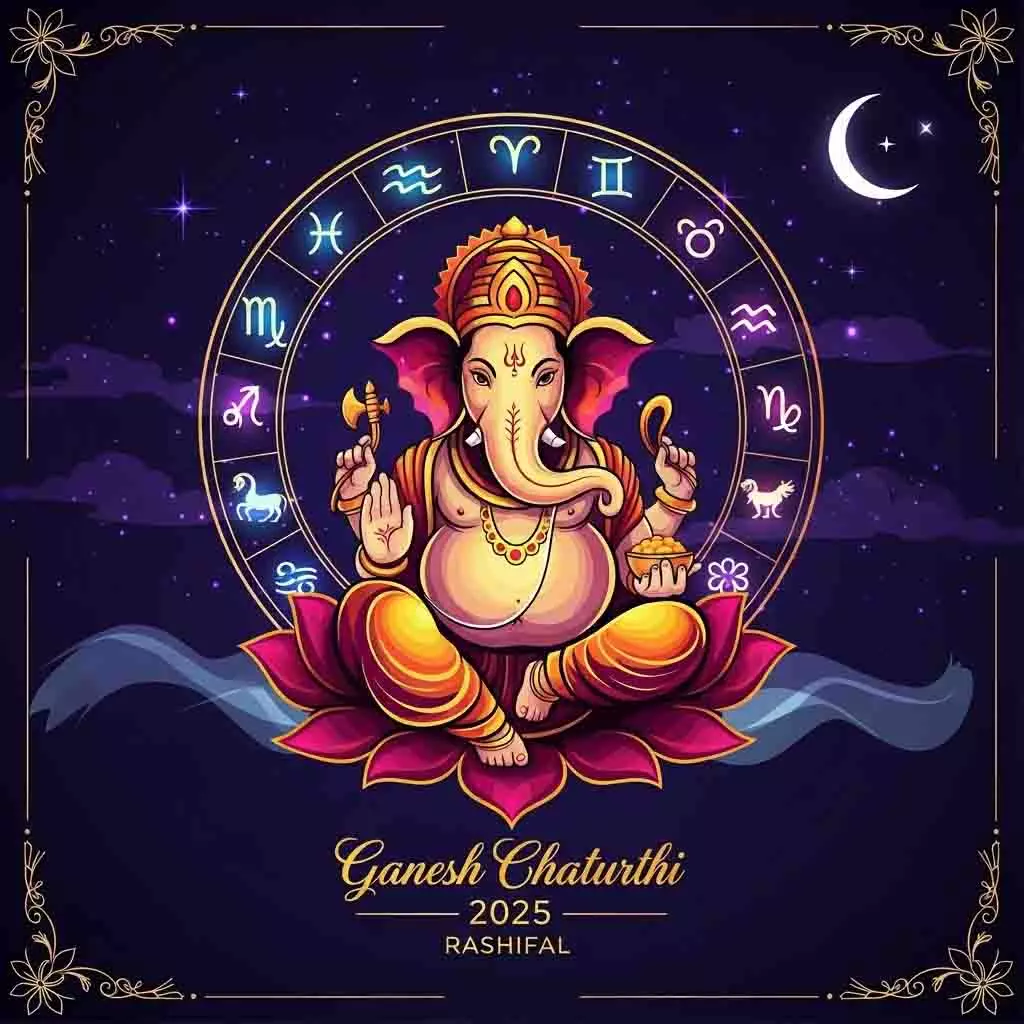 Ganesh Chaturthi 2025 Rashifal: गणपति के आगमन से इन राशियों पर बरसेंगी बप्पा की खास कृपा Ganesh Chaturthi 2025 Rashifal: गणपति के आगमन से इन राशियों पर बरसेंगी बप्पा की खास कृपा