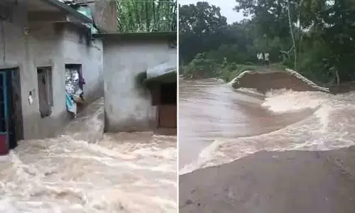 Jajpur: कानी नदी के तटबंध में दरार से कई पंचायतों में बाढ़