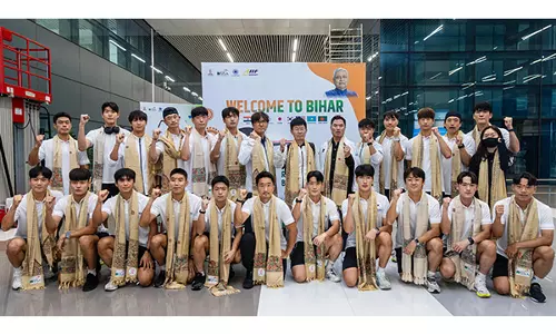 एशिया कप के लिए गत चैंपियन कोरिया Bihar पहुंचा एशिया कप के लिए गत चैंपियन कोरिया Bihar पहुंचा