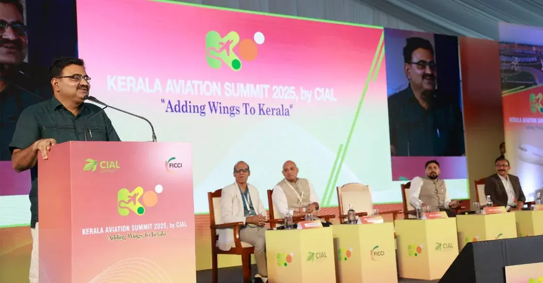 Kerala एविएशन समिट 2025 में कोच्चि हवाई अड्डे को ट्रांजिट हब के रूप में बदलने का आह्वान Kerala एविएशन समिट 2025 में कोच्चि हवाई अड्डे को ट्रांजिट हब के रूप में बदलने का आह्वान