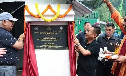 सिक्किम ने एससीए क्रिकेट ग्राउंड में उच्च तकनीक वाली सिंचाई प्रणाली शुरू की