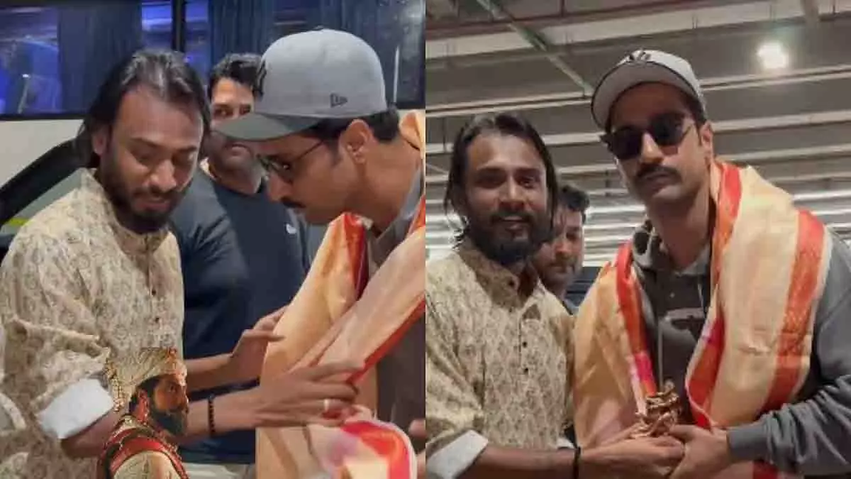 Vicky Kaushal: संभाजी महाराज के समक्ष दिल से सम्मान Vicky Kaushal: संभाजी महाराज के समक्ष दिल से सम्मान